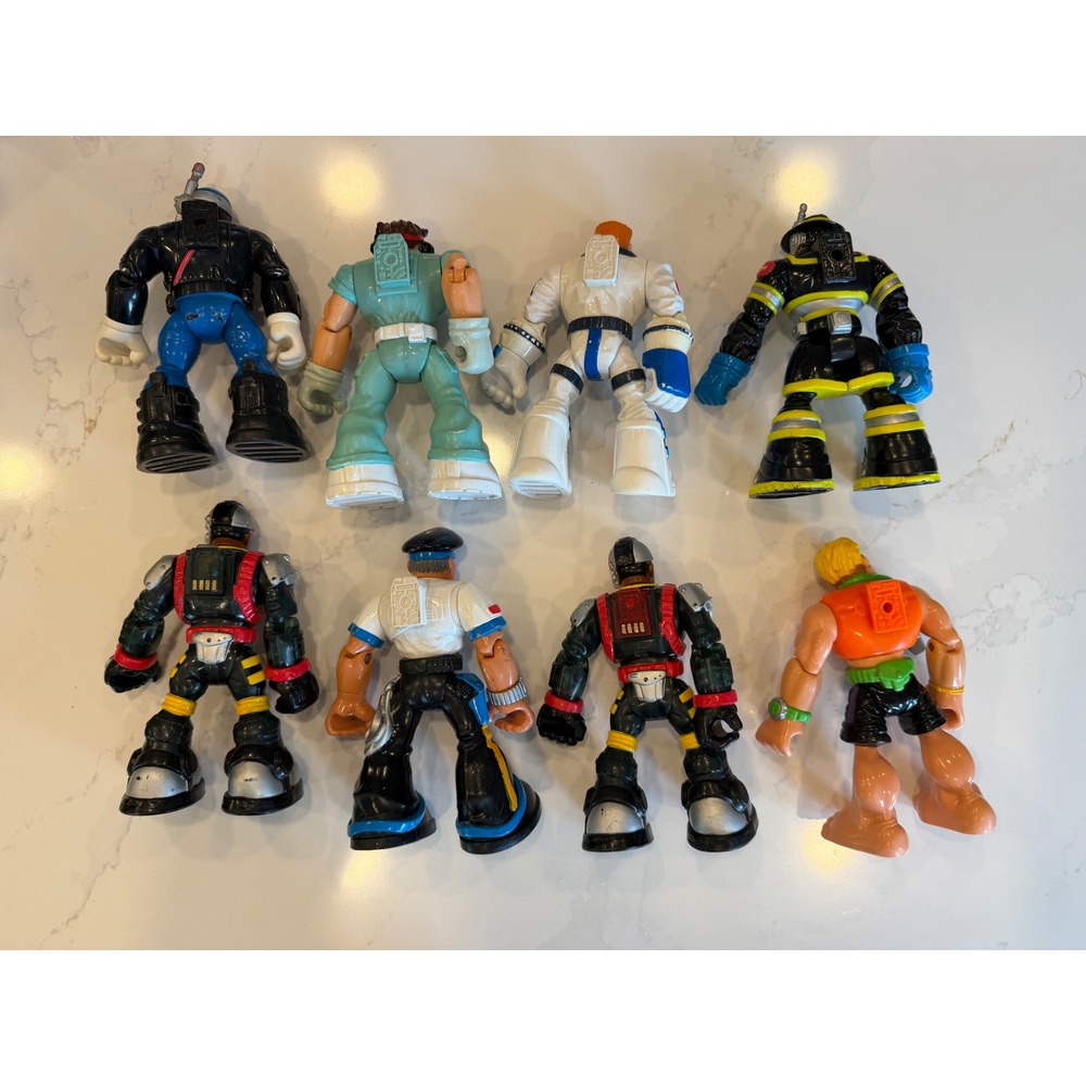 Fisher-Price Rescue Heroes Action Figures Lot of 8 Vintage Multi-Color Figures - Picture 7 of 16